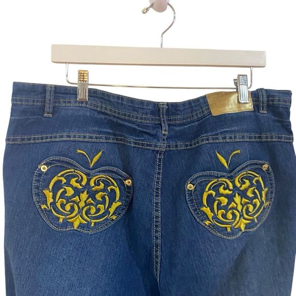 Apple Bottom Jeans Authentic  size 18 jeans Y2K graphic on butt - Picture 1 of 9